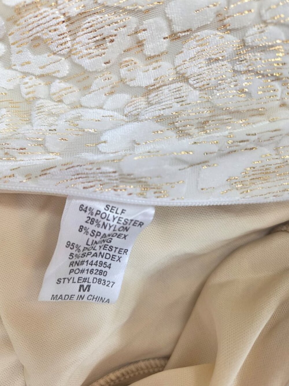 12th Tribe Maxi Dress Ivory Size M New - Picture 11 of 13